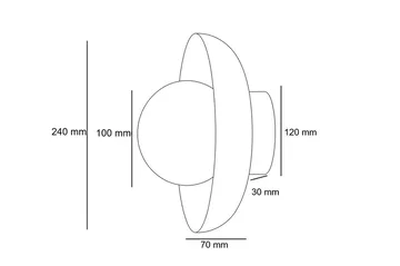 Beylin Vägglampa 24 cm Rund - Ek Vit - Belysning - Inomhusbelysning & lampor - Vägglampor & väggbelysning