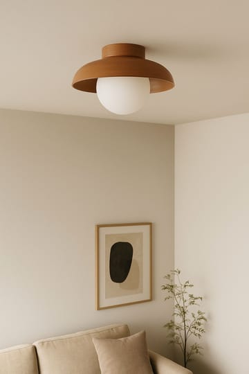 Beylin Vägglampa 24 cm Rund - Ek Vit - Belysning - Inomhusbelysning & lampor - Vägglampor & väggbelysning