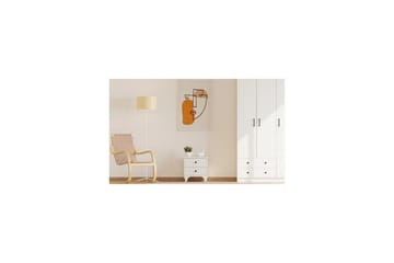 Beynor Sängbord 45 cm - Matt Vit - Möbler - Sovrum - Sängbord