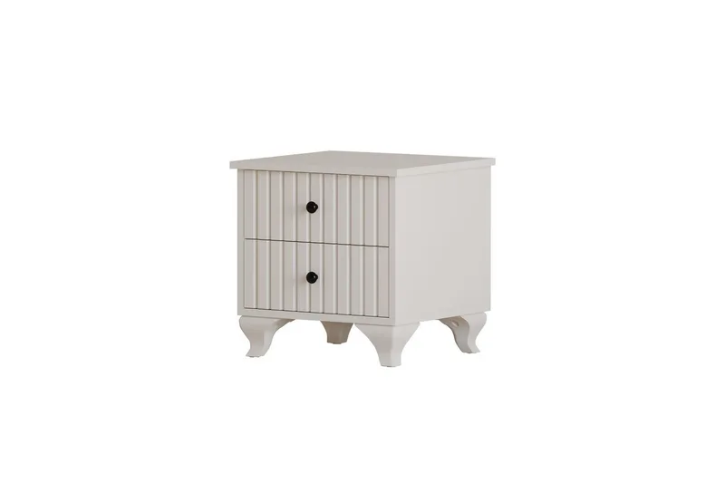 Beynor Sängbord 45 cm, Matt Vit