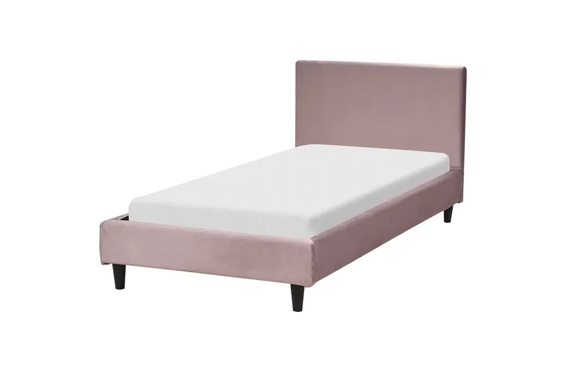 Bossom Sängram 90x200 cm - Rosa/Mörkt trä - Möbler - Sovrum - Sängram & sängstomme