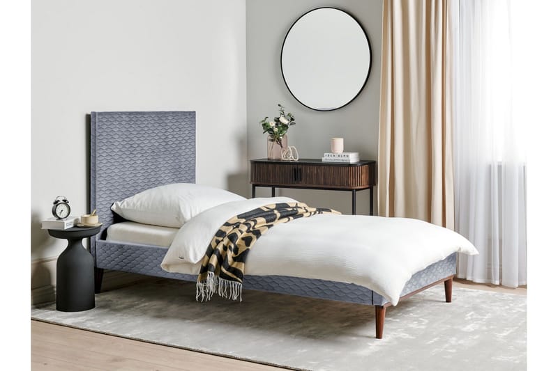 Braydon Sängram 90x200 cm - Grå/Mörkt trä - Möbler - Sovrum - Sängram & sängstomme