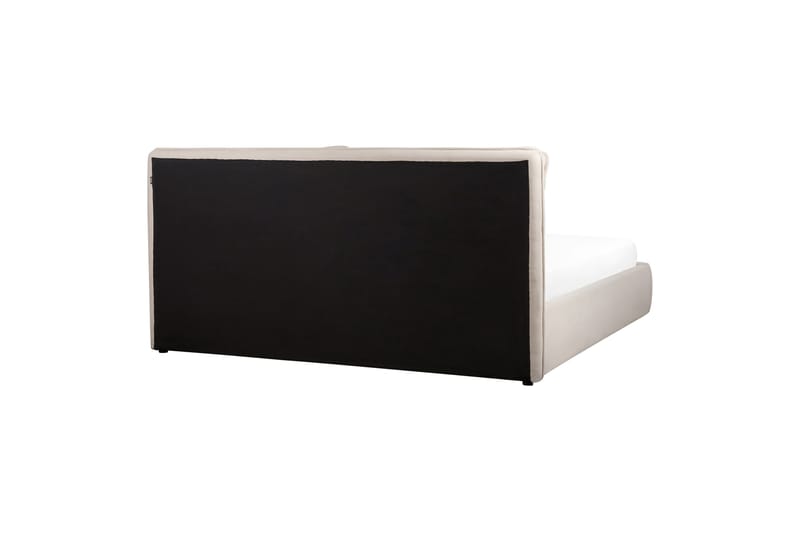 Braylon Sängram 180x200 cm i Tyg med Förvaring och Sänggavel - Beige - Möbler - Sovrum - Sängram & sängstomme