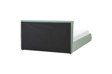 Braylon Sängram med Förvaring 180x200 cm i Sammet med Sänggavel - Grön - Möbler - Sovrum - Sängram & sängstomme