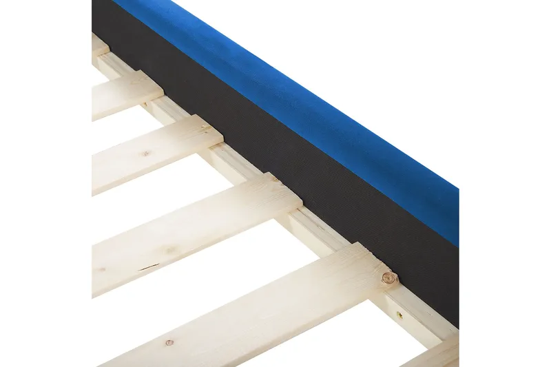 Bronson Sängram 180x200 cm - Blå/Mörkt trä - Möbler - Sovrum - Sängar - Dubbelsängar