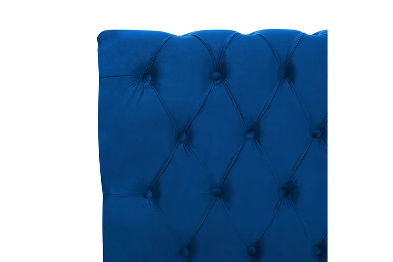 Bronson Sängram 180x200 cm - Blå/Mörkt trä - Möbler - Sovrum - Sängar - Dubbelsängar