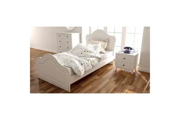 Brynor Sängram 70x180 cm - Matt Vit - Möbler - Sovrum - Sängram & sängstomme