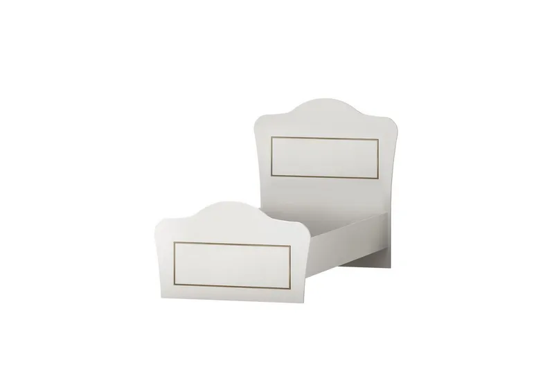 Brynor Sängram 90x190 cm, Matt Vit