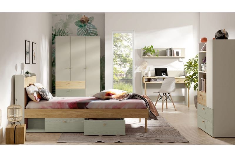 Buhan Möbelset För Sovrum - Beige/Brun - Möbler - Sovrum - Möbelset för sovrum