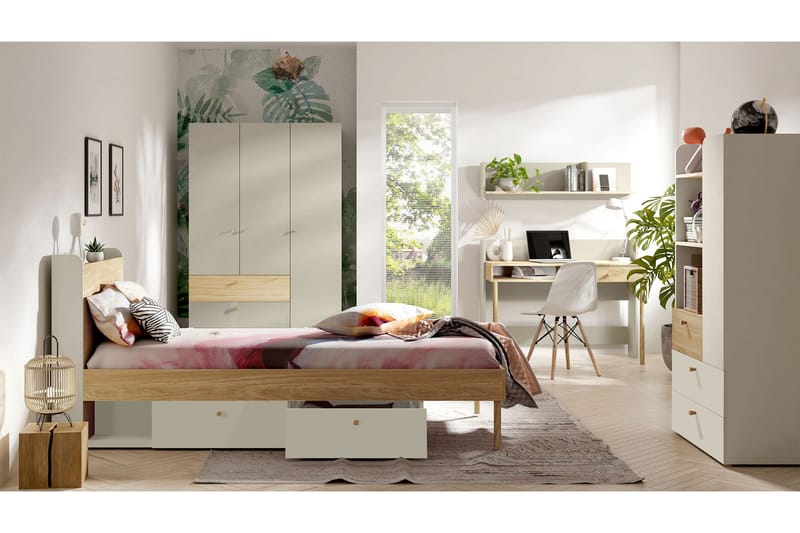 Buhan Möbelset För Sovrum - Beige/Brun - Möbler - Sovrum - Möbelset för sovrum