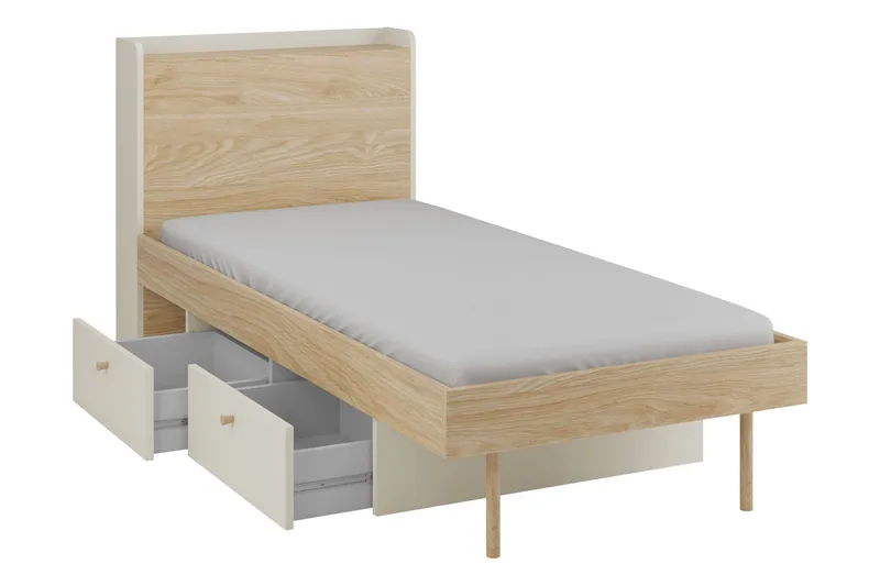 Buhan Sängram 90x200 cm - Beige/Brun - Möbler - Sovrum - Sängram & sängstomme