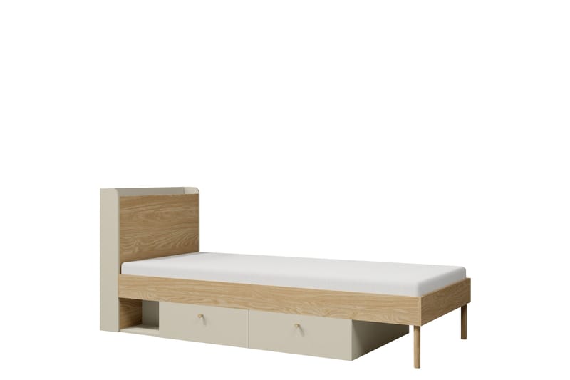 Buhan Sängram 90x200 cm - Beige/Brun - Möbler - Sovrum - Sängram & sängstomme