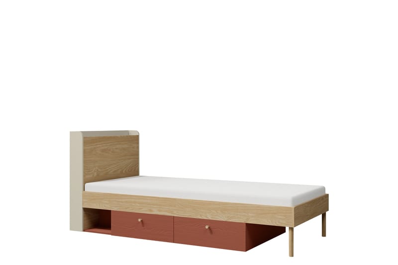 Buhan Sängram 90x200 cm - Beige/Brun - Möbler - Sovrum - Sängram & sängstomme