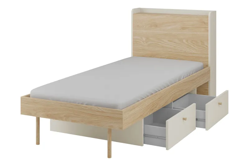 Buhan Sängram 90x200 cm - Beige/Brun - Möbler - Sovrum - Sängram & sängstomme