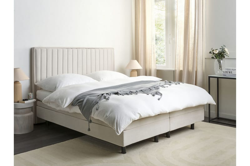 Carleigh Sängram 160x200 cm - Beige - Möbler - Sovrum - Sängar - Komplett Sängpaket
