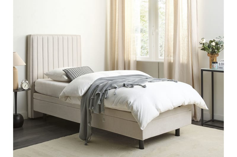 Carleigh Sängram 90x200 cm - Beige - Möbler - Sovrum - Sängar - Komplett Sängpaket