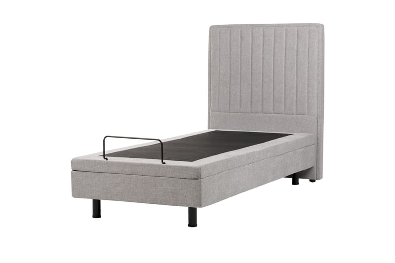 Carleigh Sängram 90x200 cm - Grå - Möbler - Sovrum - Sängar - Ställbara sängar