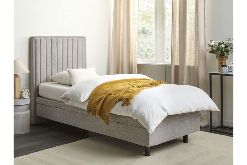 Carleigh Sängram 90x200 cm - Grå - Möbler - Sovrum - Sängar - Ställbara sängar