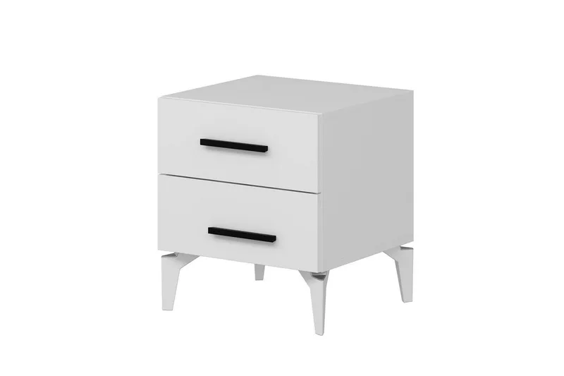 Ceylor Sängbord 50 cm - Vit - Möbler - Sovrum - Sängbord