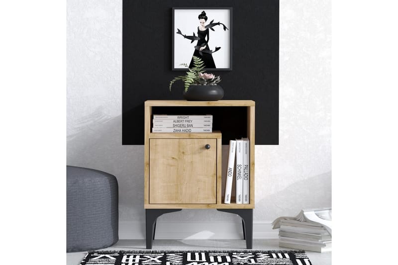 Cliffmarch Sängbord 40 cm - Svart/Mörkfärgat trä - Möbler - Sovrum - Sängbord
