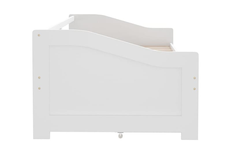 Dagbädd 3-sits med lådor vit massiv furu 90x200 cm - Vit - Möbler - Sovrum - Dagbäddar