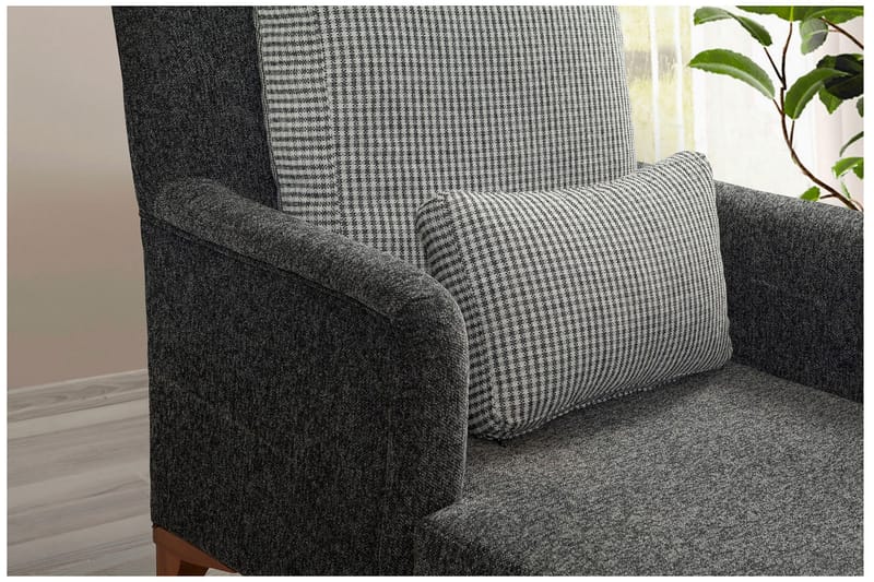 Biforco Dagbädd med Rygg - Antracit/Natur - Möbler - Sovrum - Dagbäddar