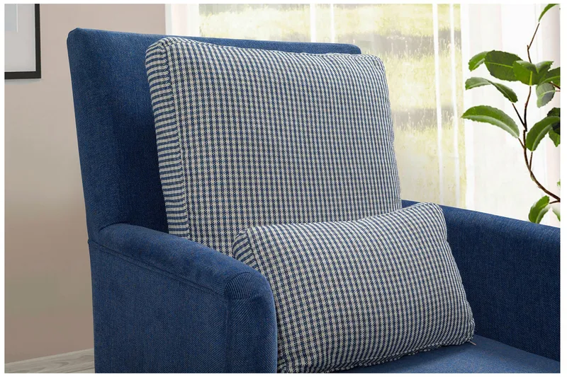 Biforco Dagbädd med Rygg - Blå/Natur - Möbler - Sovrum - Dagbäddar