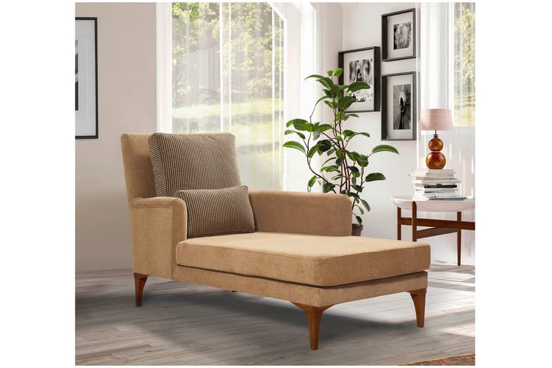 Biforco Dagbädd med Rygg - Gul/Natur - Möbler - Sovrum - Dagbäddar