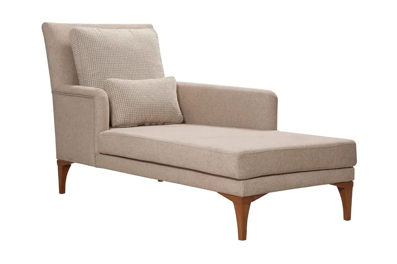 Biforco Dagbädd med Rygg, Krämvit/Natur