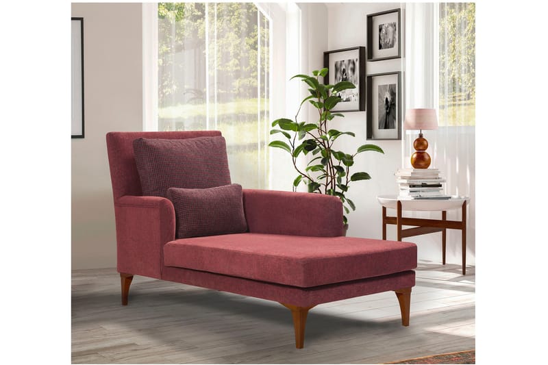 Biforco Dagbädd med Rygg - Röd/Natur - Möbler - Sovrum - Dagbäddar