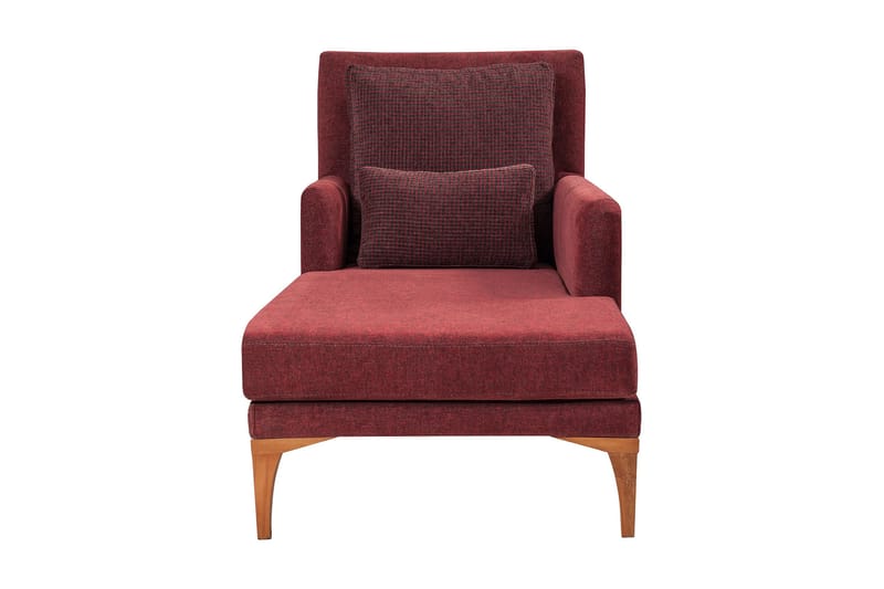 Biforco Dagbädd med Rygg - Röd/Natur - Möbler - Sovrum - Dagbäddar