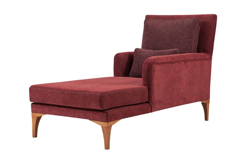 Biforco Dagbädd med Rygg - Röd/Natur - Möbler - Sovrum - Dagbäddar