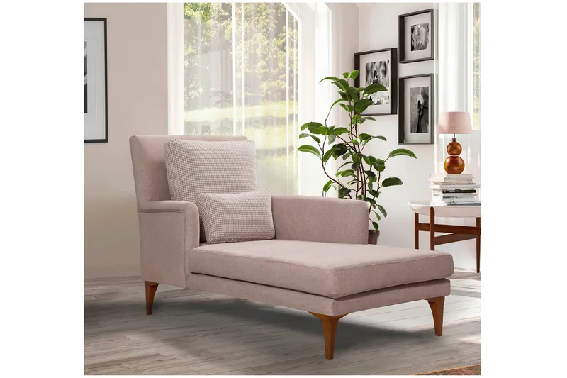 Biforco Dagbädd med Rygg - Rosa/Natur - Möbler - Sovrum - Dagbäddar