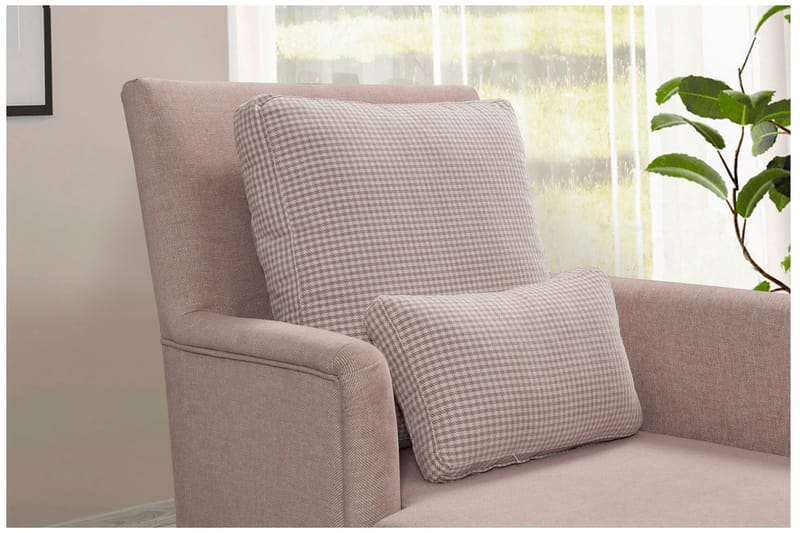 Biforco Dagbädd med Rygg - Rosa/Natur - Möbler - Sovrum - Dagbäddar