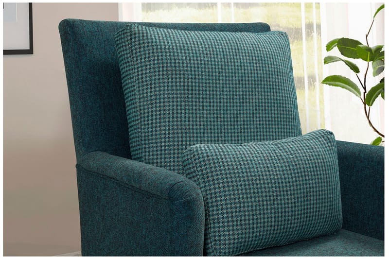 Biforco Dagbädd med Rygg - Turkos/Natur - Möbler - Sovrum - Dagbäddar