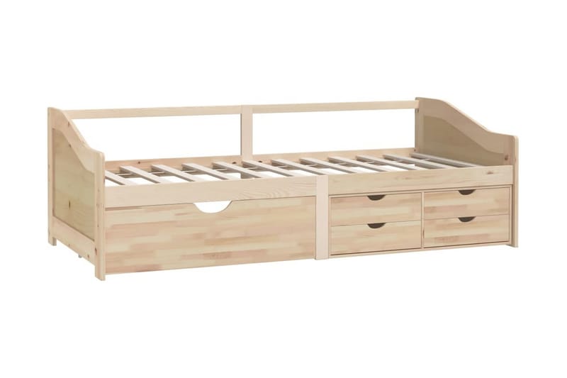 Dagbädd 3-sits med lådor massiv furu 90x200 cm - Brun - Möbler - Sovrum - Dagbäddar