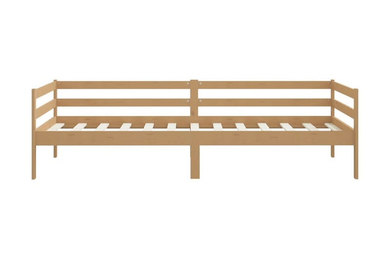 Dagbädd honungsbrun massiv furu 90x200 cm - Brun - Möbler - Sovrum - Dagbäddar