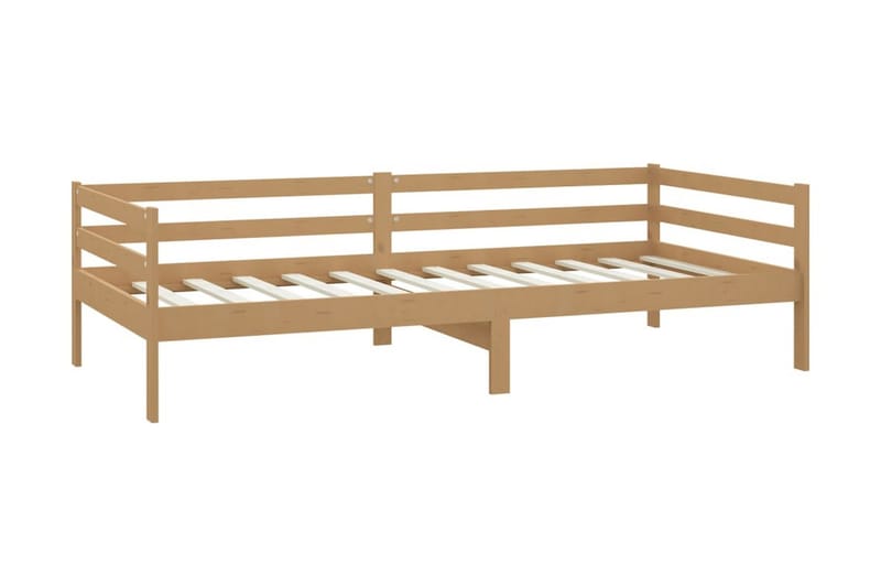 Dagbädd honungsbrun massiv furu 90x200 cm - Brun - Möbler - Sovrum - Dagbäddar