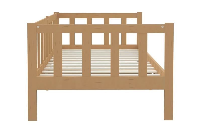 Dagbädd honungsbrun massiv furu 90x200 cm - Honungsbrun - Möbler - Sovrum - Dagbäddar