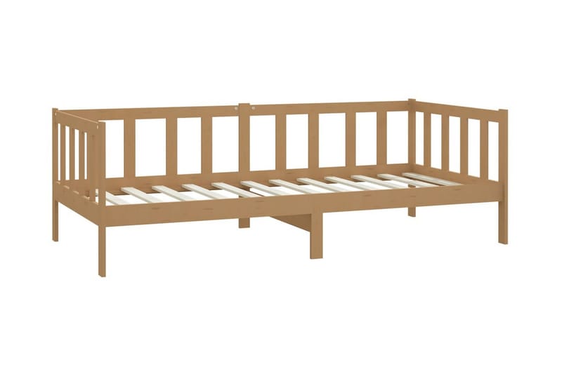 Dagbädd honungsbrun massiv furu 90x200 cm - Honungsbrun - Möbler - Sovrum - Dagbäddar