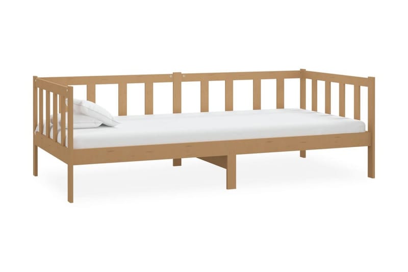 Dagbädd honungsbrun massiv furu 90x200 cm - Honungsbrun - Möbler - Sovrum - Dagbäddar