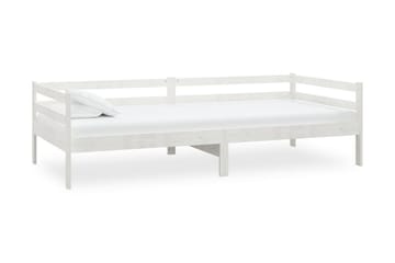 Dagbädd med madrass vit 90x200 cm massiv furu