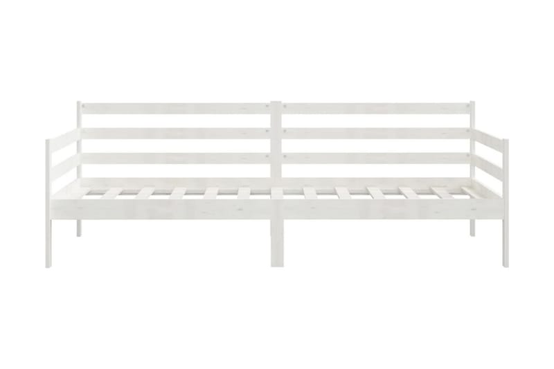 Dagbädd vit massiv furu 90x200 cm - Vit - Möbler - Sovrum - Dagbäddar