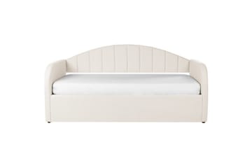 Dagbädd Eyburie med lamellram Beige, Bouclé - Beige, Bouclé - Möbler - Sovrum - Sängar - Gästsäng & extrasäng - Utdragssäng