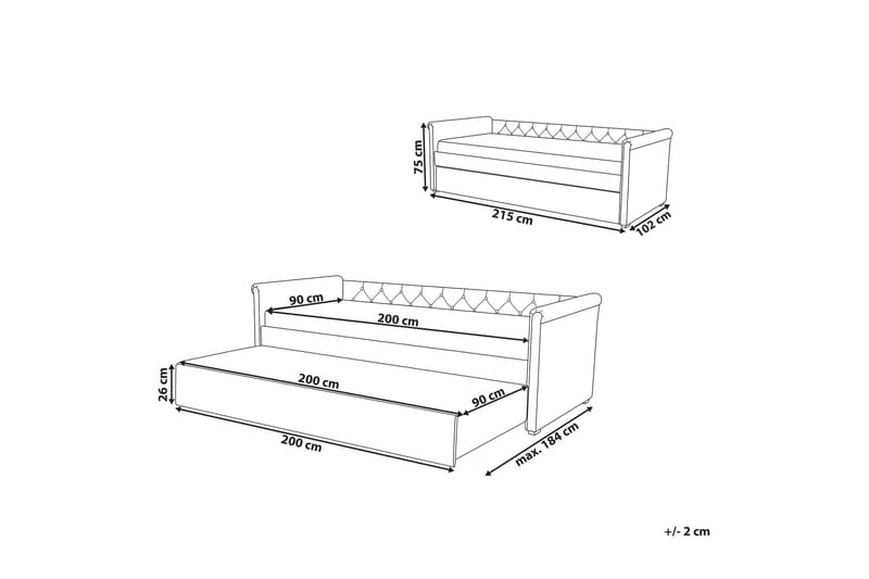 LIBOURNE Dagbädd 90|200 cm - Dagbäddar