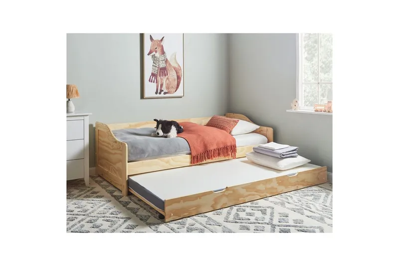 Dagbädd Luneray med lamellram Ljus Trä - Ljus Trä - Möbler - Sovrum - Sängar - Gästsäng & extrasäng - Utdragssäng