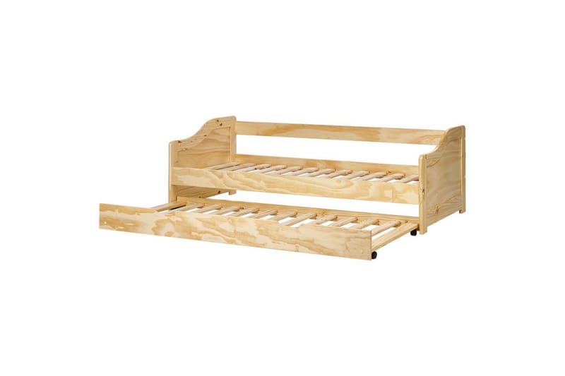 Dagbädd Luneray med lamellram Ljus Trä - Ljus Trä - Möbler - Sovrum - Sängar - Gästsäng & extrasäng - Utdragssäng