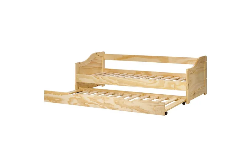 Dagbädd Luneray med lamellram Ljus Trä - Ljus Trä - Möbler - Sovrum - Sängar - Gästsäng & extrasäng - Utdragssäng