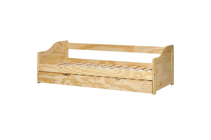Dagbädd Luneray med lamellram Ljus Trä - Ljus Trä - Möbler - Sovrum - Sängar - Gästsäng & extrasäng - Utdragssäng