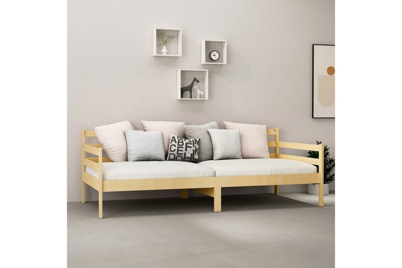 Dagbädd massiv furu 90x200 cm - Brun - Möbler - Sovrum - Dagbäddar